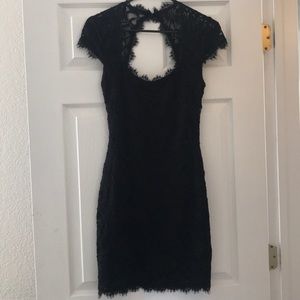 Black lace dress